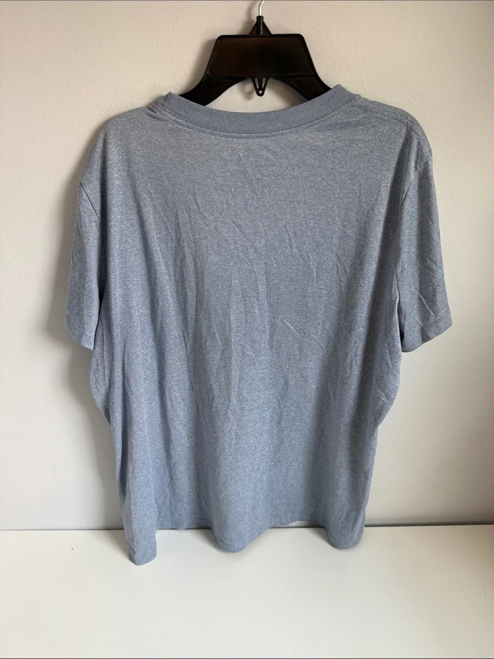 Nike Light Gray Short-Sleeve Crew T-Shirt with Black Swoosh